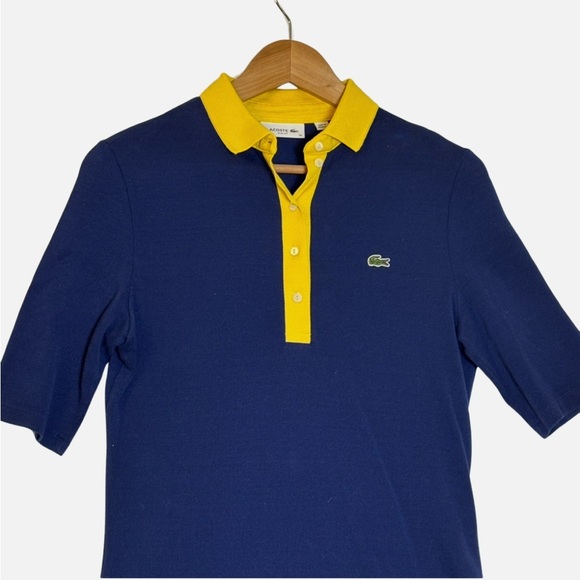 Lacoste Women's Slim Fit Half
Sleeve Polo Dress Sz Small (36)
Tenniscore Preppy - Picture 3 of 7